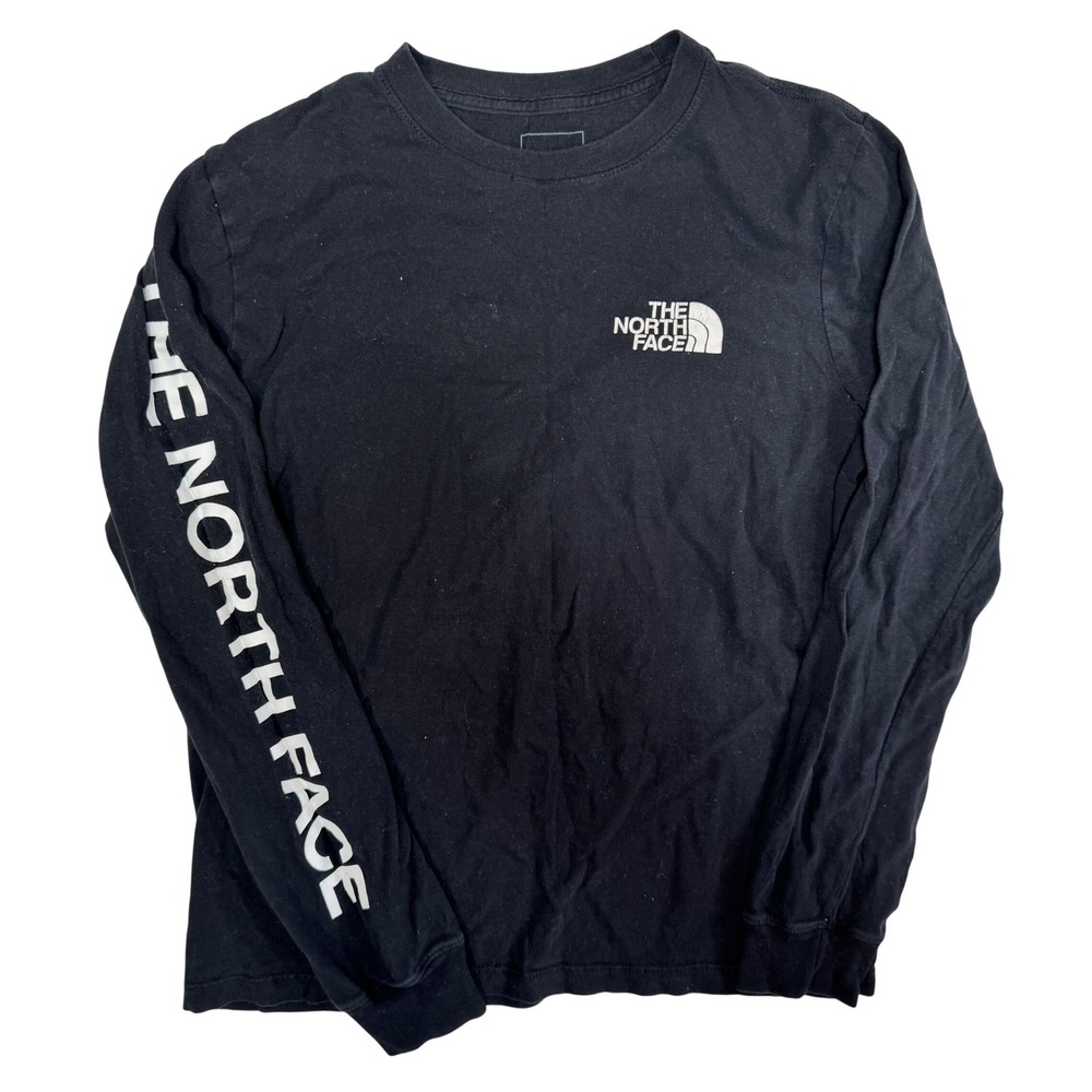 The North Face Womens Black Long Sleeve Logo T-Shirt S BX34V05